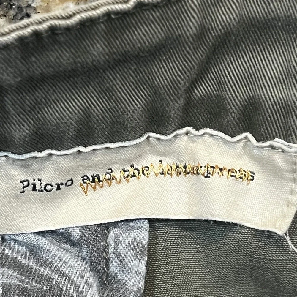 Pilcro and the Letterpress Olive Green Button Front Mini Skirt Womens Size 2‎